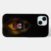 Zwarte 4 Luxe iPhone 15 Case-Mate, Mandrill-aap Case-Mate iPhone Case (Achterkant (horizontaal))