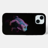 Zwarte 4 Luxe iPhone 15 Case-Mate, Roze Leguaan Case-Mate iPhone Case (Achterkant (horizontaal))