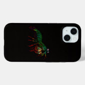 Zwarte 4 Luxe iPhone 15 Hoes, bidsprinkhaan Case-Mate iPhone Case (Achterkant (horizontaal))