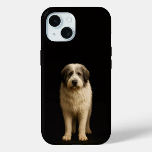 Zwarte 4 Luxe iPhone 15 Hoesje, Mioritic Herdersho Case