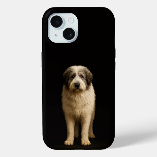 Zwarte 4 Luxe iPhone 15 Hoesje, Mioritic Herdersho Case-Mate iPhone Case (Achterkant)