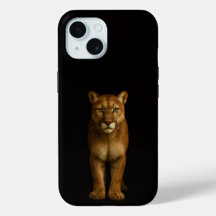 Zwarte 4 Luxe iPhone 15 Hoesje, Stille Primaire Po Case