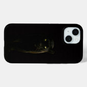 Zwarte 4 Luxe iPhone 15 Hoesje, Zwarte Panter Case-Mate iPhone Case (Achterkant (horizontaal))