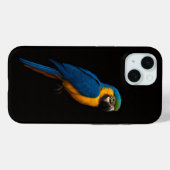 Zwarte 4 Luxe iPhone 15 Mate, Blauwe Gele Ara Case-Mate iPhone Case (Achterkant (horizontaal))