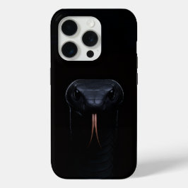 Zwarte 4 Luxe iPhone 15 Pro Case-Mate, Black Mamba Case