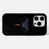 Zwarte 4 Luxe iPhone 15 Pro Case-Mate, Black Mamba Case-Mate iPhone Case (Achterkant (horizontaal))