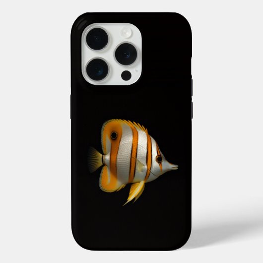 Zwarte 4 Luxe iPhone 15 Pro, Koraalvlinder Case-Mate iPhone Case (Achterkant)