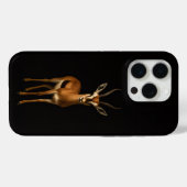 Zwarte 4 Luxe iPhone 15 Pro Mate Elegante Gazella Case-Mate iPhone Case (Achterkant (horizontaal))