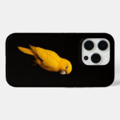 Zwarte 4 Luxe iPhone 15 Pro Mate Gouden Parkiet Case-Mate iPhone Case (Achterkant (horizontaal))