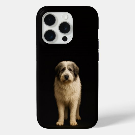 Zwarte 4 Luxe iPhone 15 Pro Mate Mioritic Herdersh Case-Mate iPhone Case (Achterkant)
