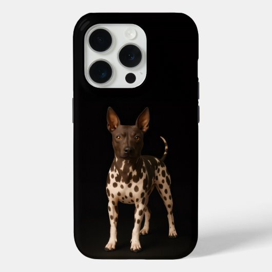 Zwarte 4 Luxe iPhone 15 Pro Mate Naakte Terriër Case-Mate iPhone Case (Achterkant)