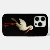 Zwarte 4 Luxe iPhone 15 Pro Mate Ooievaar, sierlij Case-Mate iPhone Case (Achterkant (horizontaal))