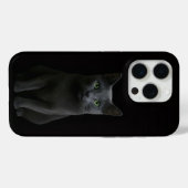 Zwarte 4 Luxe iPhone 15 Pro Mate Russische Blauwe  Case-Mate iPhone Case (Achterkant (horizontaal))