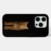 Zwarte 4 Luxe iPhone 15 Pro Mate Stille Lynx Case-Mate iPhone Case (Achterkant (horizontaal))