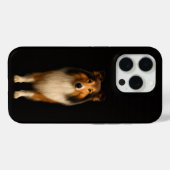 Zwarte 4 Luxe iPhone 15 Pro Mate, trouwe Collie ho Case-Mate iPhone Case (Achterkant (horizontaal))