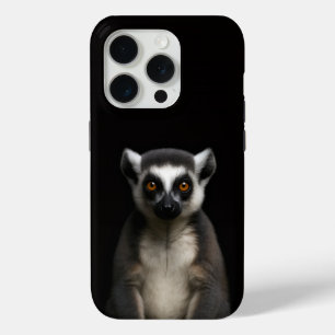 Zwarte 4 Luxe iPhone 15 Pro Mate Zachte Lemur Case
