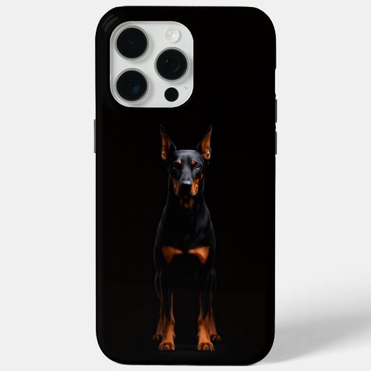 Zwarte 4 Luxe iPhone 15 Pro Max, Dobermann Bewaker Case-Mate iPhone Case (Achterkant)