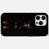 Zwarte 4 Luxe iPhone 15 Pro Max, Dobermann Bewaker Case-Mate iPhone Case (Achterkant (horizontaal))