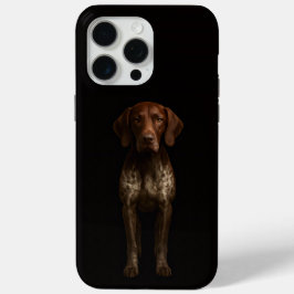 Zwarte 4 Luxe iPhone 15 Pro Max, Duitse Pointer Ho Max Hoesje