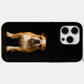 Zwarte 4 Luxe iPhone 15 Pro Max Stamina Bulldog Case-Mate iPhone Case (Achterkant (horizontaal))
