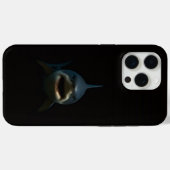Zwarte 4 Luxe iPhone 15 Pro Max, Witte Haai Case-Mate iPhone Case (Achterkant (horizontaal))