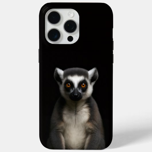 Zwarte 4 Luxe iPhone 15 Pro Max, Zachte Lemur Case-Mate iPhone Case (Achterkant)