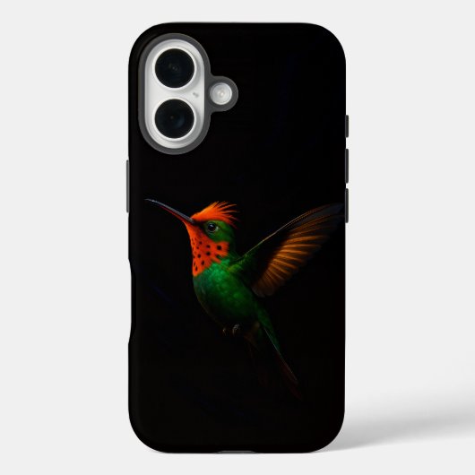 Zwarte 4 Luxe iPhone 16 Case-Mate, Getufte Coquett Case-Mate iPhone Case (Achterkant)