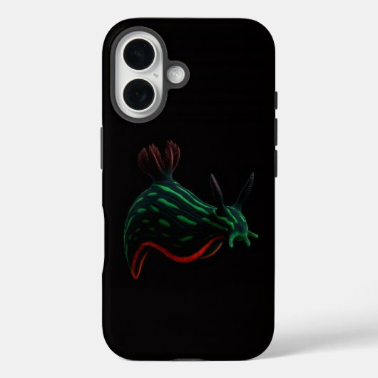 Zwarte 4 Luxe iPhone 16 Case-Mate, Neon Zee Slak Case-Mate iPhone Case (Achterkant)