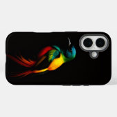 Zwarte 4 Luxe iPhone 16 Case-Mate, Regenboogvogel Case-Mate iPhone Case (Achterkant (horizontaal))