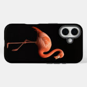 Zwarte 4 Luxe iPhone 16 Case-Mate, Roze Flamingo Case-Mate iPhone Case (Achterkant (horizontaal))