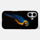 Zwarte 4 Luxe iPhone 16 Mate, Blauwe Gele Ara Case-Mate iPhone Case (Achterkant (horizontaal))