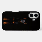 Zwarte 4 Luxe iPhone 16 Mate, Dobermann Bewakersho Case-Mate iPhone Case (Achterkant (horizontaal))