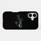 Zwarte 4 Luxe iPhone 16 Mate, Draak Mandarin Hoesje (Achterkant horizontaal)