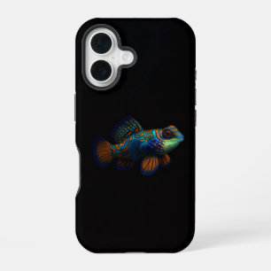 Zwarte 4 Luxe iPhone 16 Mate, Draak Mandarin Hoesje