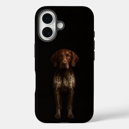 Zwarte 4 Luxe iPhone 16 Mate, Duitse Pointer Case-Mate iPhone Case (Achterkant)
