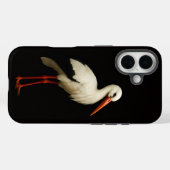 Zwarte 4 Luxe iPhone 16 Mate, Elegante Ooievaar Case-Mate iPhone Case (Achterkant (horizontaal))