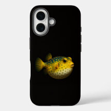 Zwarte 4 Luxe iPhone 16 Mate, Gele Kogelvis