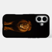 Zwarte 4 Luxe iPhone 16 Mate, Majestueuze Leeuw Case-Mate iPhone Case (Achterkant (horizontaal))