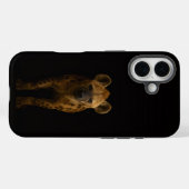 Zwarte 4 Luxe iPhone 16 Mate, Wilde Gevlekte Hyena Case-Mate iPhone Case (Achterkant (horizontaal))