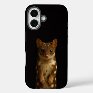 Zwarte 4 Luxe iPhone 16 Mate, Zoete Quoll Hoesje