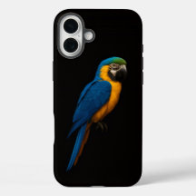 Zwarte 4 Luxe iPhone 16 Plus, Blauw Gele Ara