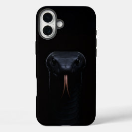 Zwarte 4 Luxe iPhone 16 Plus Case-Mate, Black Mamb Hoesje