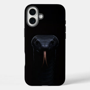 Zwarte 4 Luxe iPhone 16 Plus Case-Mate, Black Mamb Hoesje