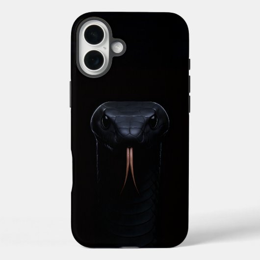 Zwarte 4 Luxe iPhone 16 Plus Case-Mate, Black Mamb Case-Mate iPhone Case (Achterkant)