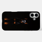 Zwarte 4 Luxe iPhone 16 Plus, Dobermann Bewakersho Case-Mate iPhone Case (Achterkant (horizontaal))