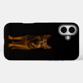 Zwarte 4 Luxe iPhone 16 Plus, Duitse Herdershond Case-Mate iPhone Case (Achterkant (horizontaal))