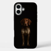 Zwarte 4 Luxe iPhone 16 Plus, Duitse Pointerhond Case-Mate iPhone Case (Achterkant)