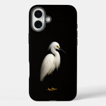 Zwarte 4 Luxe iPhone 16 Plus, Grote Zilverreiger