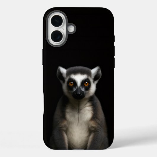 Zwarte 4 Luxe iPhone 16 Plus, Zachte Lemur Case-Mate iPhone Case (Achterkant)