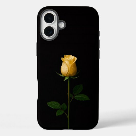 Zwarte 4 Luxe iPhone 16 Plus, Zonovergoten Gele Ro Case-Mate iPhone Case (Achterkant)